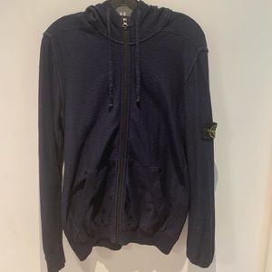 Stone island navy hoodie
